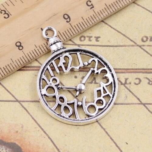 10pcs Charms Pocket Watch 39x29mm Tibetan Silver Pendants Crafts Making Findings Handmade Antique DIY Jewelry