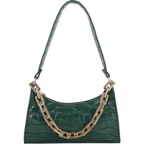 Retro Casual Womens Totes Shoulder Bag Fashion Exquisite Shopping Bag PU Leather Chain Handbags for Women 2021 Free Shipping