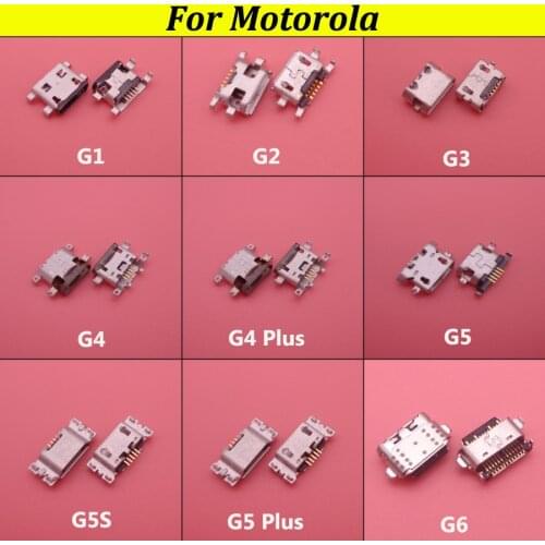 50pcs Micro Usb Connector port jack sockect for Motorola Moto G2 G3 G4 G5 G5S G5Plus G6 XT1686 XT1681 XT1683 XT1063 XT1068