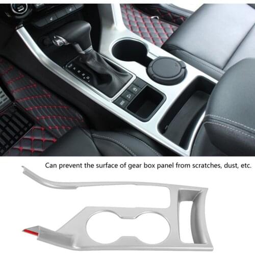 Silver Chrome Car Gear Box Panel Cover Trim for Kia Sportage KX5 QL 2015 2016 2017 2018 Car Accessories Styling