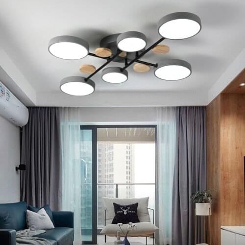 Nordic Modern Living Room LED Ceiling Lamp for Bedroom Lamp Restaurant LED Chandelier Hotel Indoor Lighting Fixtures