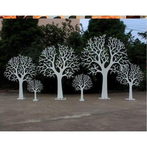 Wedding props iron tree lacquer tree stage background wedding background small fresh 6 trees love tree
