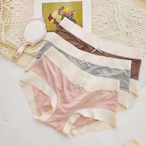 Modal comfortable Seamless briefs women cozy Young girl lingerie simple women Panties N628