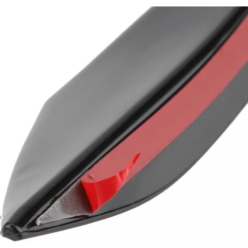 6 Pcs Carbon Fiber Car Front Bumper Wind Knife Trims Front Bar Universal Made Of Quality ABS Plastic Fit For Most Car Models