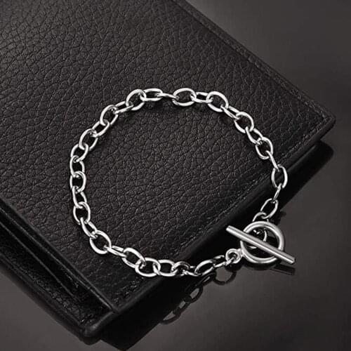 Punk Vintage Hip Hop Couple Bracelet For Women Men Bohemian Retro Alloy Chain Geometric Pendant Bracelet Fashion Female Jewelry