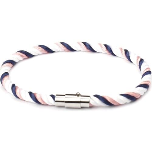 Fashion Charm Bracelets For Women Couple Gifts Wrap Braided Wristband Men Bracelet Nylon Rope Male Bangle accesorios mujer