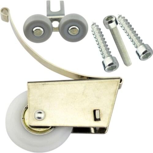 1 Set bathroom sliding door CAM silent hanging wheel runner kit sliding door bottom pulley wheels titanium alloy bearing shaft