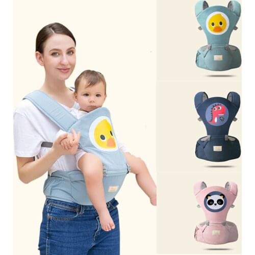 1pc Multi Function Ergonomic Baby Carrier Animal Cartoon Baby Carrier Wrap 0-4 Ages Infant Baby Front Facing Backpack Hipseat