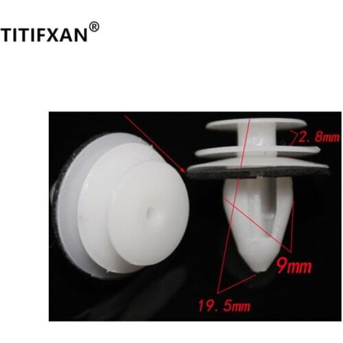 10PCS Car door panel trim clip for Chery Nissan Tiida X-TRAIL Qashqai Paladin Sunny Patrol plastic fasteners