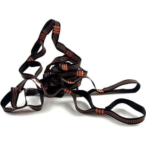 2Pcs 250cm Hammock Strap Belt Hammock Rope 15+1 Loop