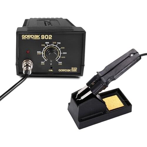 220V 75w SMD Tweezers Soldering Station Iron 902 ESD Anti-static Adjustable Temperature Control Thermostat Rework Solder Station