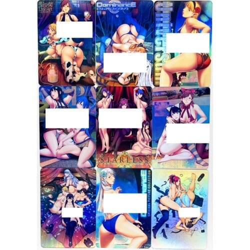 9pcs/set ACG Holy Girl Nude Toys Hobbies Hobby Collectibles Game Collection Anime Cards