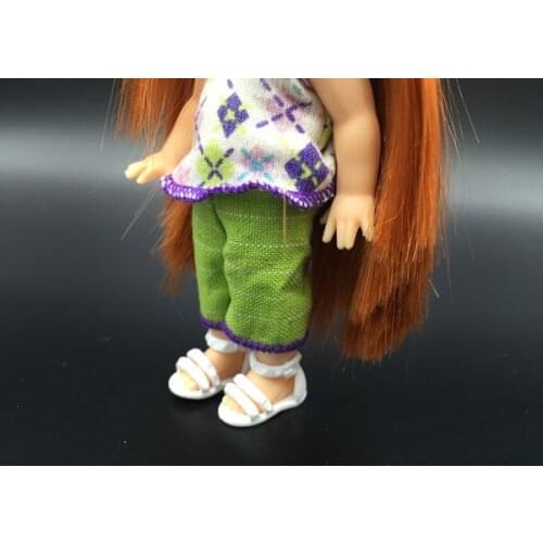 Doll white shoes for BB sister kally dolls BBI927