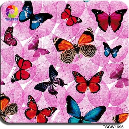 Free shipping 0.5mX2m/10m TSCW1696 butterfly hydro dipping hydrographics printing film