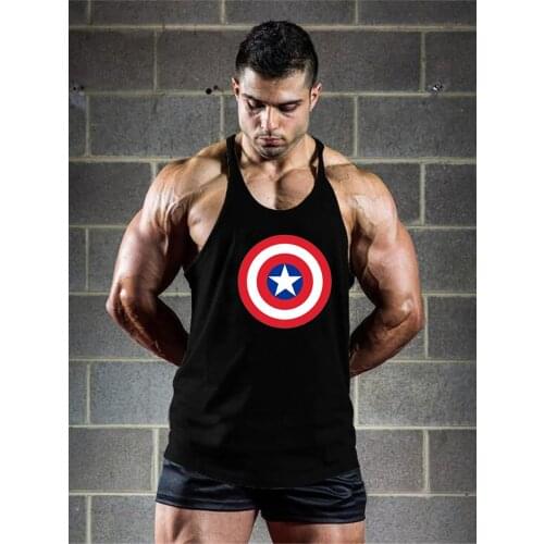 Brand Fitness Top Men Gym Tank Top Clothing Vest Muscle Sleeveless Singlets Fashion Workout Sports Shirt Mens Bodybuilding