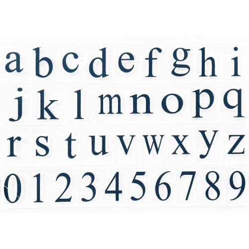 Numbers Alphabet Clear Stamps Silicone for DIY Scrapbooking Card Making Photo Album Crafts Template Decoration New Stamps