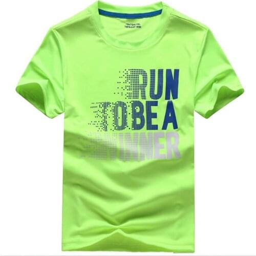 Kids Sport Tops Teen Boys Quick drying T-Shirt 2021 Summer Children Clothing Baby Boys Running T-Shirt Short Sleeve Clothes