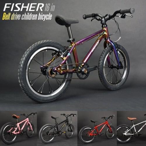 Childrens Bicycle 16Inch 3-10 Years Lightweight Aluminum Alloy Frame Bikes Belt Drive Children Bike Gifts For Children