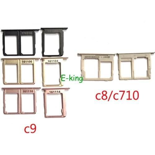 For Samsung Galaxy C9 Pro C9000 C8 C710 Sim Card Slot Tray Holder Sim Card Reader Socket Replacement Part