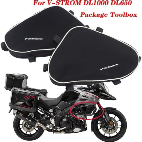 For Suzuki V-Strom DL650 DL1000 For Givi For Kappa Motorcycle Repair Tool Placement Bag Bumper Frame Package Toolbox Vstrom 650