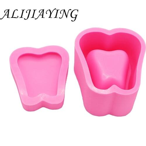 Tooth shape box girl Jewelry storage box silicone molds Resin Decorative Craft DIY Mold epoxy resin molds DY0086