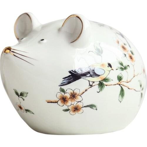 Small Piggy Bank For Kid Sweet Save Piggy Bank Creative Money Secret Toy Ceramic Mouse Design Animal Safe Hucha Household ED70C