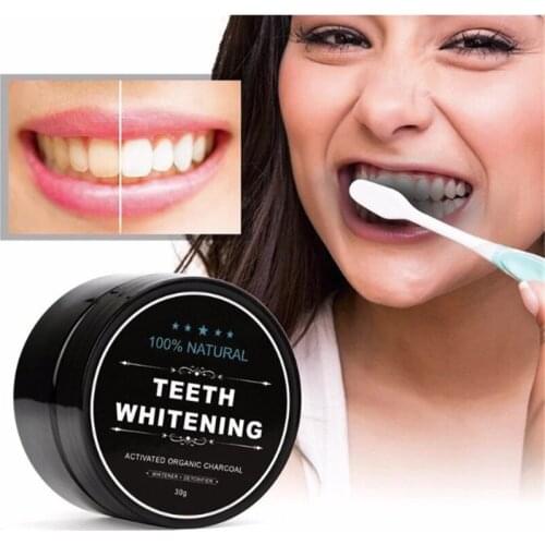 Bamboo Charcoal Tooth Whitening Powder Set, 30g, Oral Hygiene, Natural Stain Remover, Bamboo Activated Charcoal Whitening toothp