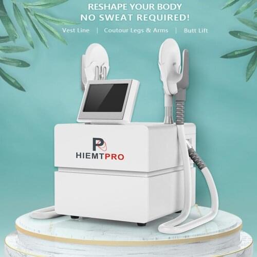 2021 Latestc em slim body slimming machine electric magnetic muscle building fat loss beauty equipment with 2 handles