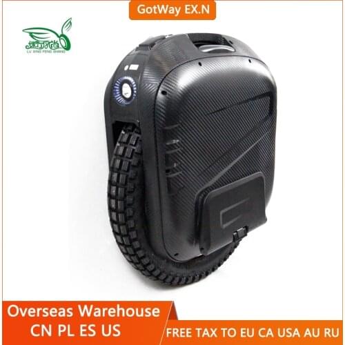 2021 GotWay EX.N 100V/2700WH Monowheel Electric Unicycle 3500W Hollow Motor No-load Speed 86km/h Duty Free No shock Absorption