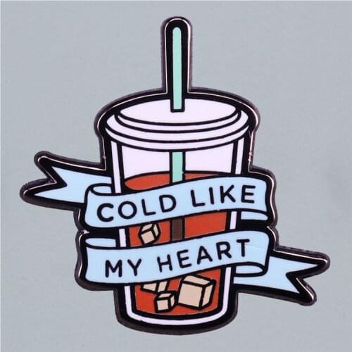 Interesting Pearl Tea With Milk Paper Cup Brooch Originality Lapel Badge Denim Jacket Backpack Pin Decoration