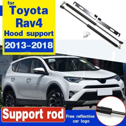 Car bonnet cover strut bars lift support spring bracket hydraulic rod car styling accessories For Toyota Rav4 2013-2018