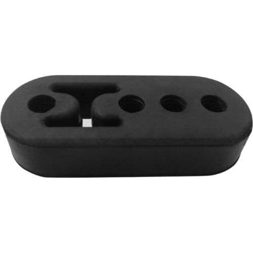 50LC 2x Durable Exhaust Hanger Muffler Insulator Mount Bracket Bushing Pipe Rubber 4 Holes Car Vehicle Universal Rubber Pipe