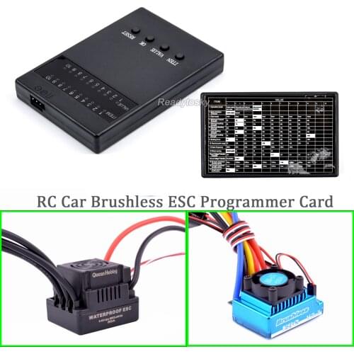 RC Car Brushless ESC Programmer Card Programming Board for 60A 80A 120A ESC Electronic Speed Controller