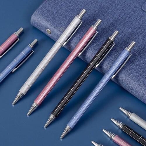 Student mechanical pencil 0.5 metal low center of gravity writing constant automatic pen 0.7mm korean stationery