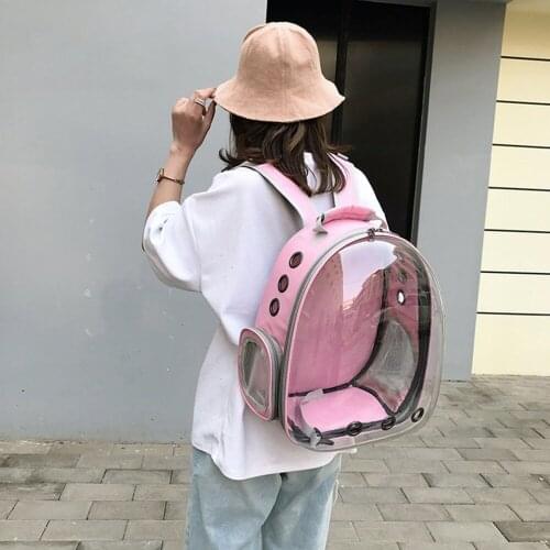Cat Carrier Bags Breathable Pet Carriers Small Dog Cat Backpack Travel Space Capsule Cage Pet Transport Bag Carrying For Cats