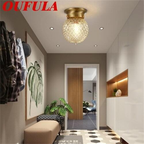 WPD Brass Ceiling Lights Modern Home Creative Decoration For Home Hotel Porch Corridor Bedroom