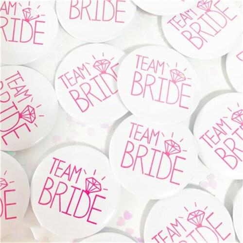 5pcs Bride To Be Badge Hen Party Bridesmaid Decorations Bachelor Party Team Bride Badge Bridal Shower Wedding Party Supplies