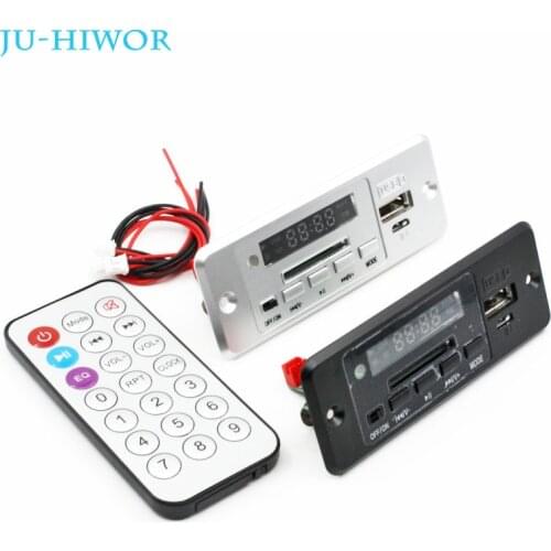1set MP3 WAV Audio Decoder 3W+3W Bluetooth Audio Player Power Amplifier Module Hand-free Calls White Panel FM Radio