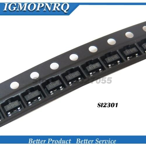 100pcs SI2301CDS SI2301BDS SI2301 A1SHB SOT23-3 MOSFET new