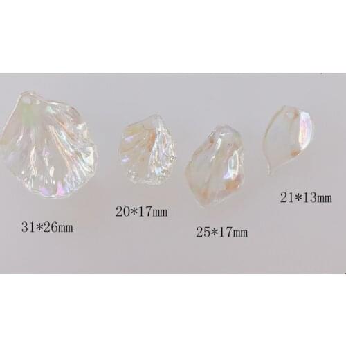 20 pieces / lot DIY Simple Transparent Symphony Acrylic Resin Petal Leaf Earrings Jewelry Material Accessories Other