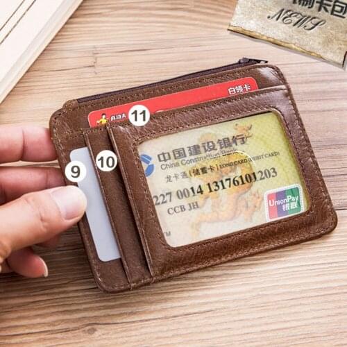 2021 Wallet Money Bag For Men Business Soft Clutch Genuine Leather Coin Purse Card Holder Male Wallet Credit Card Holder