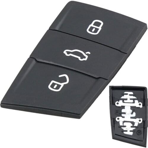3 Buttons Replacement Rubber Flip Auto Smart Remote Car Key Pad Fob Fits for Golf 7 4 5 Mk4 6 Skoda Octavia Seat Leon Ibiza