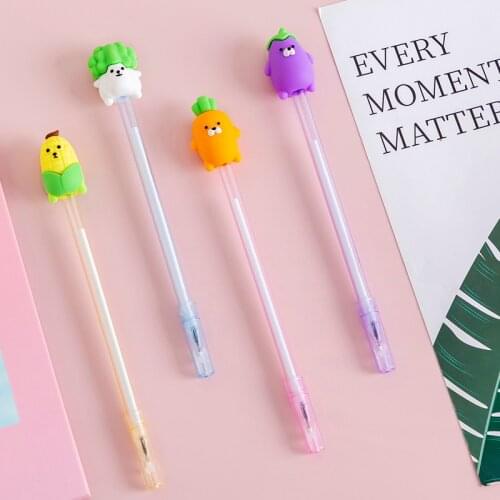 36 pcs/lot Creative Vegetables Gel Pen Cute 0.5 mm black Ink neutral Pens Promotional Gift Stationery School Supplies