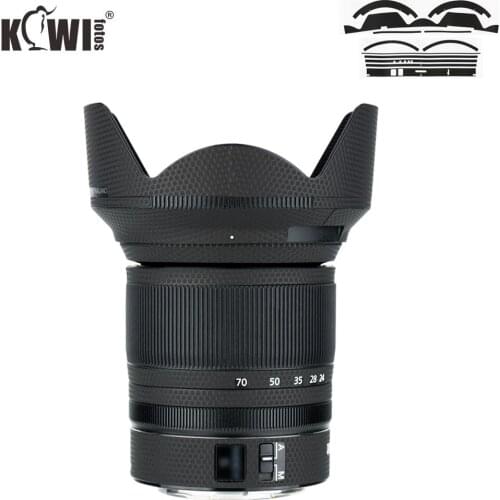 Anti-Slide Lens & Lens Hood Skin Film Fit For Nikon NIKKOR Z 24-70mm f/4 S Lens 3M Sticker Camera Protective Cover Matrix Black