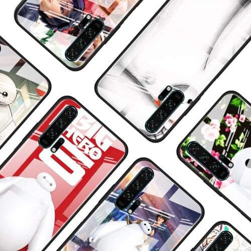 Big Hero 6 Disney for Honor 30 20 10 9X Pro Plus Lite 8X Huawei Y8P Y6P Y5P Y9 Y7 Y6 2019 Tempered Glass Phone Case