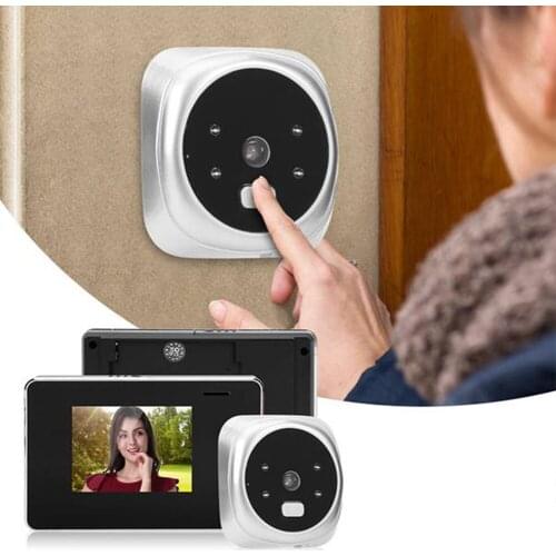 2.8 inch LCD Digital Doorbell Camera Night Vision Viewer Electronic Video Door Bell Peephole Outdoor Door Eye