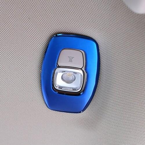 SBTMY 2PCS/SET Stainless steel decorative frame of reading light in the back of car For Renault Koleos 2017 2018 Accessories