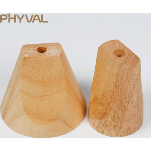 Wood Pendant Lamp Holder Solid Vintage Lamp Base Wooden LED Light Cup Hanging light fixture Nordic Simple Wood Holder for DIY