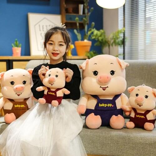 20cm30cm 40cm Children’s Cute Piggy Doll Plush Toy Children’s Comfort Doll Pillow Baby Birthday Christmas Gift