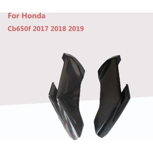 For Honda cb650f 2017 2018 2019 Motorcycle Black & carbon fibre Upper middle left and right side covers Two styles